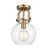 Downtown Urban LED Flush Mount in Brushed Brass (405|410-1F-BB-G410-8CL)