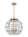 Essex Three Light Pendant in Antique Copper (405|221-3S-AC-CE-16-BK)