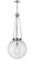 Essex One Light Pendant in Polished Chrome (405|221-1P-PC-G204-18)