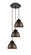 Ballston Three Light Pendant in Oil Rubbed Bronze (405|113B-3P-OB-M14-OB)