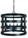 Homestead Five Light Chandelier in Matte Black (8|L1005 MBLACK)