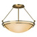 Tryne Two Light Semi-Flush Mount in White (39|124422-SKT-02-SS0047)