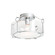 Bow One Light Semi-Flush Mount in White (39|121142-SKT-02-GG0218)