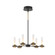 Torcia LED Chandelier in Black and Brass (40|45712-012)