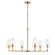 Fitzroy Six Light Chandelier in Lacquered Brass (45|89976/6)