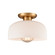 Brewer One Light Semi Flush Mount in Brushed Gold (45|89955/1)