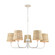 Abaca Five Light Chandelier in Textured White (45|32457/5)