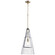 One Light Pendant in Noir / Aged Brass (208|10970)