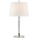 Lyra Two Light Table Lamp in Polished Nickel and Crystal (268|TOB 3942PN-L)
