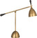 Ledger One Light Table Lamp in Warm Brass w/Dark Walnut (165|1340)
