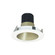 Rec Iolite Reflector Non-Adjustable Trim in Champagne Haze Reflector / Matte Powder White Flange (167|NIO-4RNDC50XCHMPW)