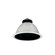 Rec LED Sapphire 2 - 8'' 8'' Open Reflector in Black / White (167|NC2-831L0935MBWSF)