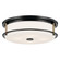 Brit Four Light Flush Mount in Black (12|52597BKCPZ)