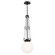 Albers One Light Pendant in Black (12|52582BK)