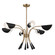 Arcus Six Light Chandelier in Champagne Bronze (12|52559CPZBK)