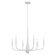 Deela Six Light Chandelier in White (12|52525WH)