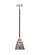 Nouveau 2 One Light Mini Pendant in Black Polished Nickel (405|288-1S-BPN-G63)
