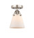 Nouveau 2 One Light Semi-Flush Mount in Brushed Satin Nickel (405|288-1C-SN-G61)