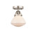 Nouveau 2 One Light Semi-Flush Mount in Brushed Satin Nickel (405|288-1C-SN-G321)