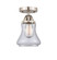 Nouveau 2 One Light Semi-Flush Mount in Brushed Satin Nickel (405|288-1C-SN-G192)