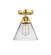 Nouveau 2 One Light Semi-Flush Mount in Satin Gold (405|288-1C-SG-G42)