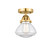 Nouveau 2 One Light Semi-Flush Mount in Satin Gold (405|288-1C-SG-G322)