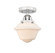 Nouveau 2 One Light Semi-Flush Mount in Polished Chrome (405|288-1C-PC-G531)