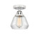 Nouveau 2 One Light Semi-Flush Mount in Polished Chrome (405|288-1C-PC-G172)