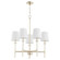 Belshaw Five Light Chandelier in Aged Silver Leaf (19|624-5-60)