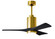 Patricia 42''Ceiling Fan in Brushed Brass (101|PA3-BRBR-BK-42)