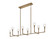 Candlestix Eight Light Chandelier in Aged Gold Brass (423|C64808AGCL)