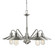 Casa Five Light Chandelier in Brushed Nickel (224|613-5-BN)