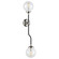 bistro Two Light Wall Sconce in Polished Nickel (268|S 2022PN-CG)