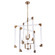 Parallax Six Light Chandelier in Brass (90|320642)