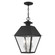 Wentworth Three Light Outdoor Pendant in Black w/ Brushed Nickel Cluster (107|27220-04)