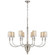 Vivian Eight Light Chandelier in Polished Nickel (268|TOB 5032PN-L)