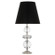 Williamsburg Orlando One Light Table Lamp in Clear Crystal w/ Polished Nickel (165|S260B)