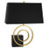 Jonathan Adler Saturn Two Light Table Lamp in Antique Brass w/ Black Marble (165|R911B)