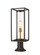 Dunbroch One Light Outdoor Pier Mounted Fixture in Deep Bronze + Outdoor Brass (224|584PHMR-553PM-DBZ)