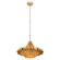 Totally Tubular Six Light Pendant in Antique Gold/Carbon Black (137|369P06AGCB)