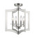 Zander Four Light Semi Flush Mount in Brushed Nickel (224|6008SFC-BN)