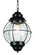 Catalina One Light Hanging Lantern in Black (110|69906 BK)