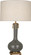 Athena One Light Table Lamp in Ash Glazed Ceramic w/Aged Brass (165|CR992)