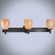 Art Glass Bath Three Light Bath in Bronze (7|5113-617)