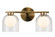 Derbishone Two Light Wall Sconce in Aged Gold Brass (423|W60702AGCL)