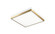 Tux One Light Flush Mount in White / Aged Gold Brass (423|M11414WHAG)