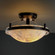 Alabaster Rocks Two Light Semi-Flush Mount in Dark Bronze (102|ALR-9680-35-DBRZ)