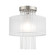 Alexis One Light Ceiling Mount in Brushed Nickel (107|41144-91)