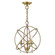 Aria Three Light Convertible Chandelier / Semi Flush in Antique Brass (107|40904-01)