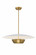 Echo Four Light Pendant in White and Brass (90|803212)